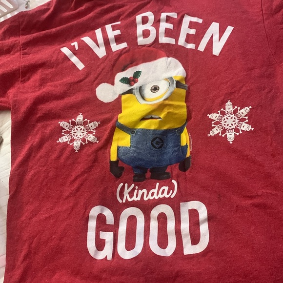 Minion Christmas T-shirt, size medium by Delta pro weight. - Picture 3 of 4